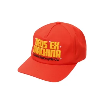 Deus Ex Machina Cotton Baseball Caps Unisex Orange