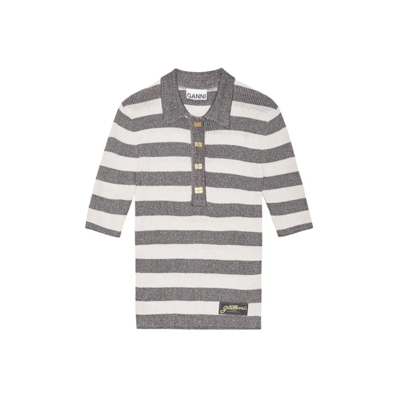 GANNI Striped Top-0