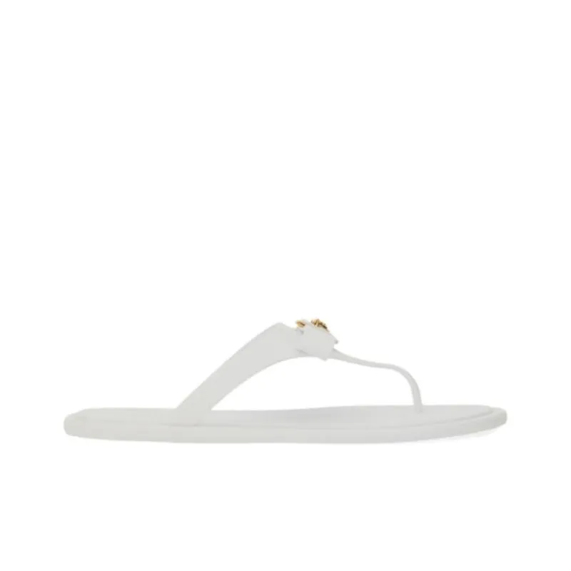 FANSIZHE Flip Flops Women's White-1