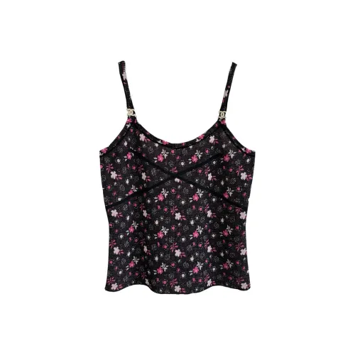 CHANEL 24 New Spring And Summer Arrivals Camisole Women's Black Red