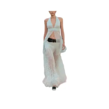 CHANEL 25S Spring Summer Collection Shirt Women's Light Blue
