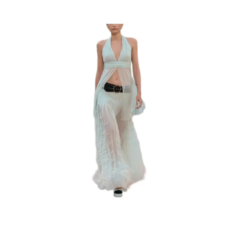 CHANEL 25S Spring Summer Collection Shirt Women's Light Blue-0