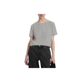 Other Stories T-Shirt Women's Black/White Stripes