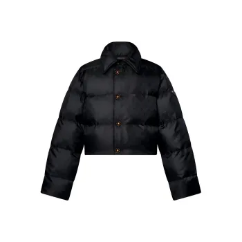 LOUIS VUITTON 1AFUIU Cropped Monogram Puffer Jacket