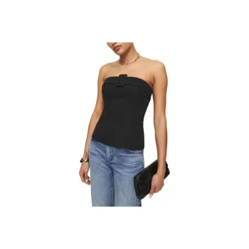 REFORMATION Aradia Top Strapless Top Women's Black