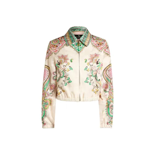 ETRO Floral Printed Zip Up Jacket
