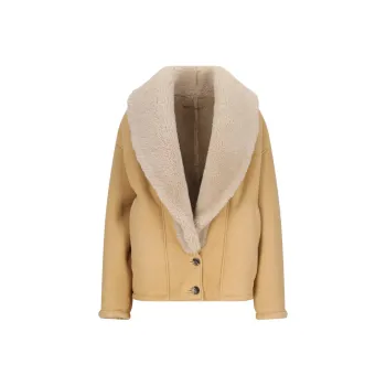 Golden Goose Single Breasted Shearling Jacket