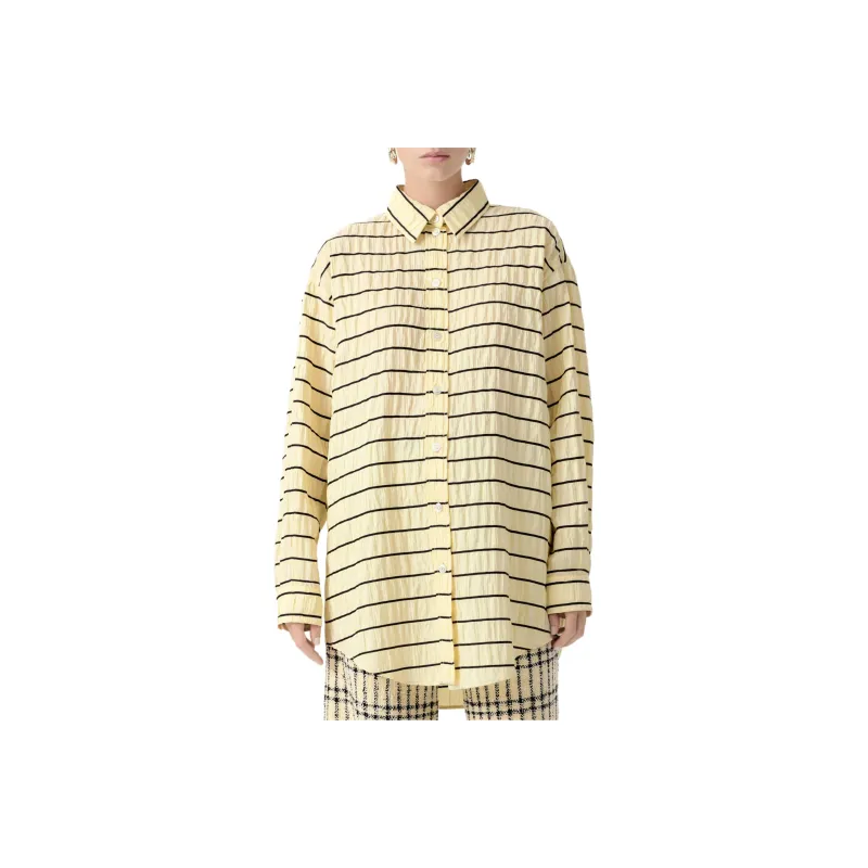 CHANEL 25S Spring Summer Collection Shirt Women's Light Yellow-0