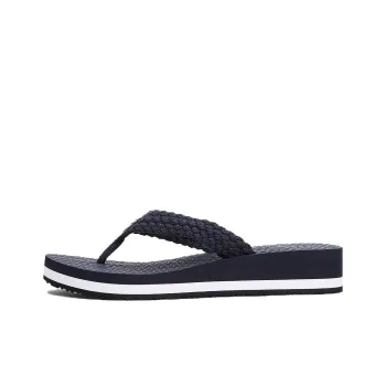 Tommy Hilfiger TH Monogram Flip Flops Women's Blue