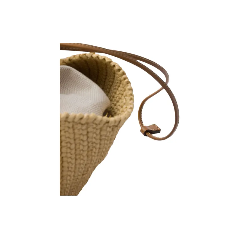 PRADA Viscose Handbag Trumpets Women's Natural-4