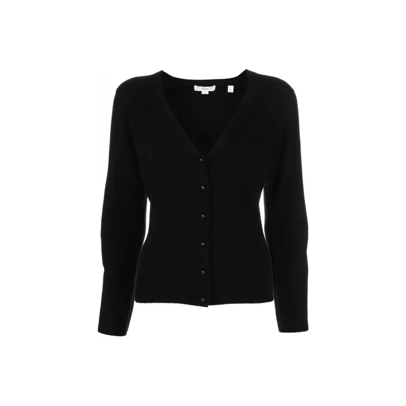 VINCE Buttoned-up V-neck Cardigan-0