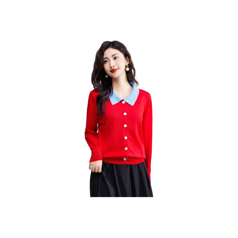 Love Elaine Knitwear Women's Red-0