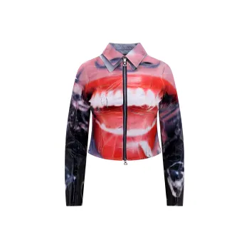 DIESEL De Smily Fsd Cropped Denim Jacket