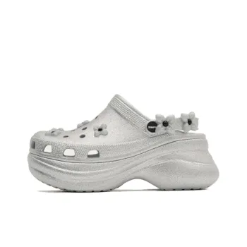 SMFK x Crocs Sparkling, Little Whale, Floral Clogs Unisex Silver