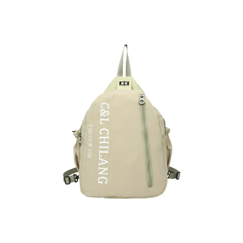 GEERDUN Nylon Fabric Backpack Unisex Dark Green, Black, Pink, Khaki, Light Green-19