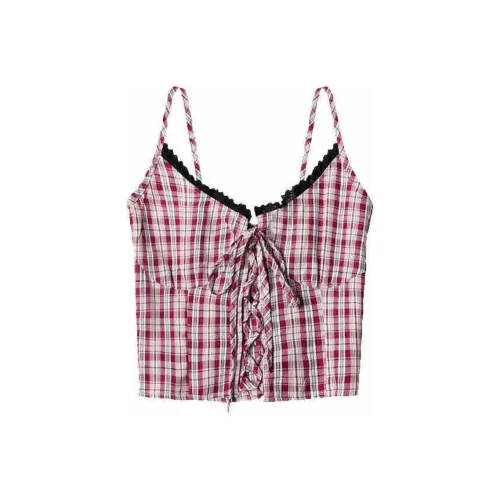 TOOOLAZY Camisoles Women's Red