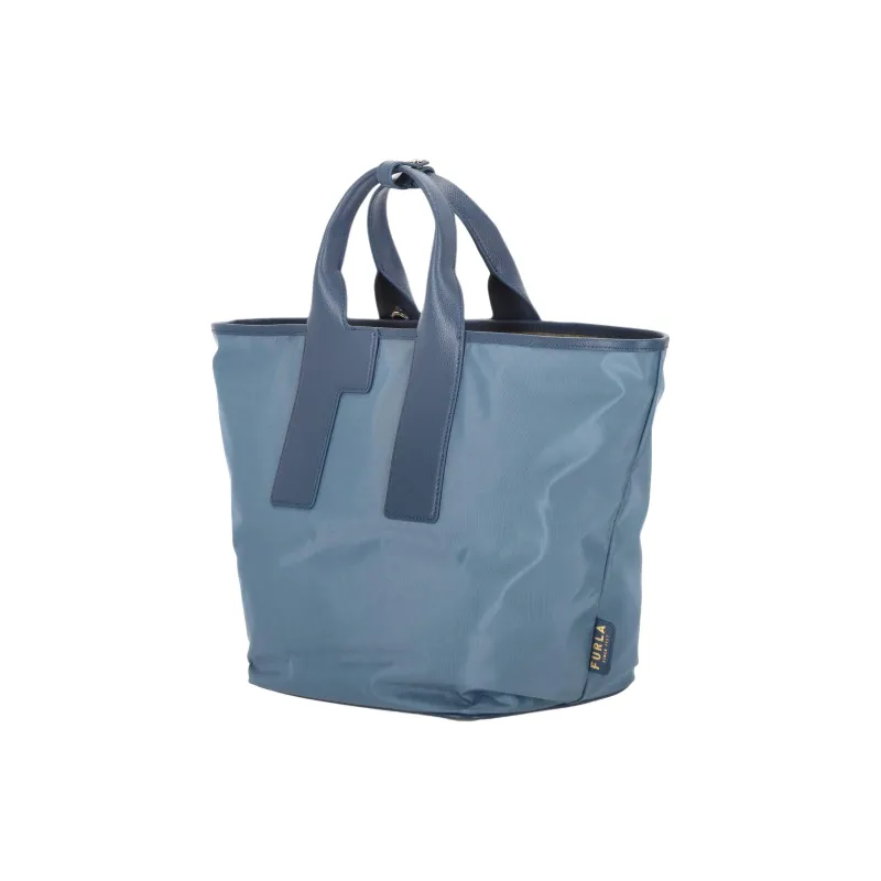 Furla Piuma Nylon Tote Bag, Shopping Bag, Shoulder Bag, Handbag Women's Blue-1