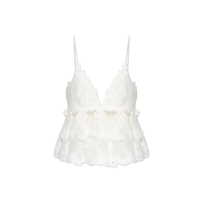 Zimmermann Crush lace Tiered Top-0