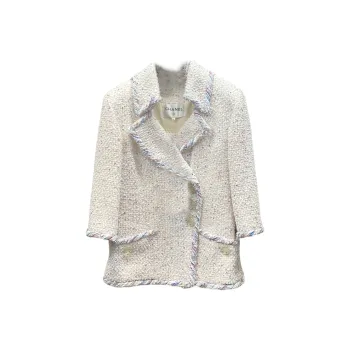 CHANEL 18 Spring Summer Jackets Coats Women's White