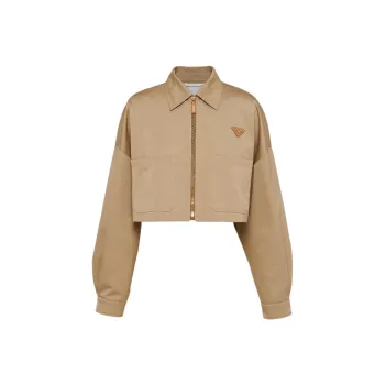PRADA Triangle logo Cropped Jacket