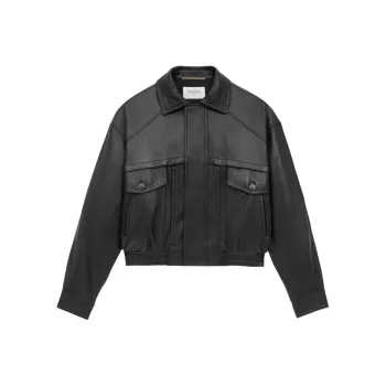 SAINT LAURENT Leather Jacket 'Black'
