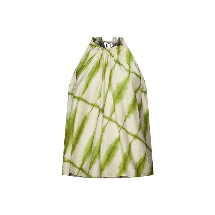 URBAN REVIVO Shirts Women's Light Green Print-0