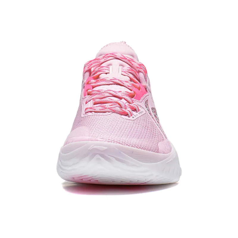 LiNing Speed 10 Cushioning, Slip Resistant, Abrasion Resistant, Breathable Low Top Basketball Shoes Men's Pink-4