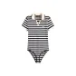 Navy Blue White Stripes