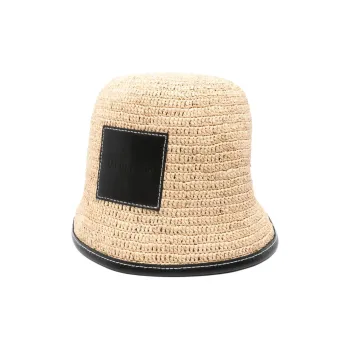 Jacquemus Raffia Bucket Hats Men's Beige