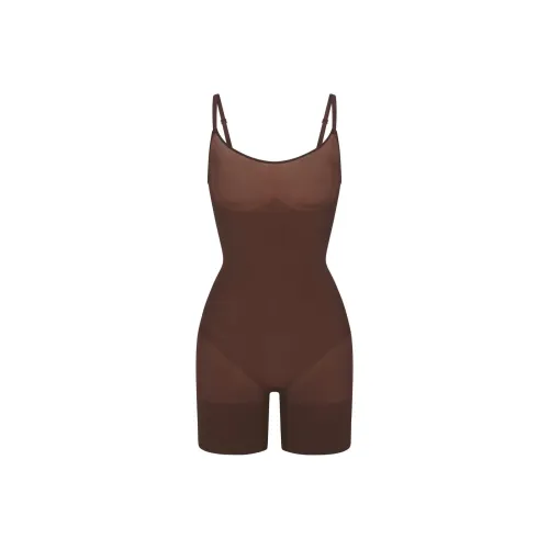 SKIMS EVERYDAY SCULPT MID THIGH BODYSUIT Jumpsuit Women's COCOA/Cocoa
