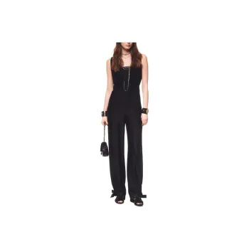 CHANEL 24 New Spring And Summer Arrivals Bodysuits Women's Black Silver