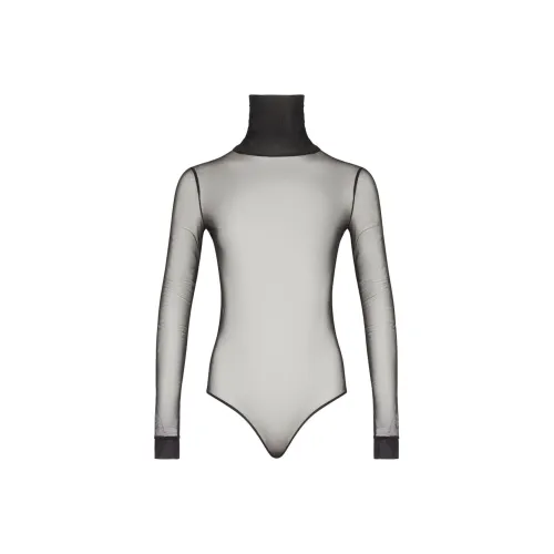 Maison Margiela High Neck Sheer Bodysuit