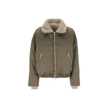 Brunello Cucinelli Zipped Padded Bomber Jacket