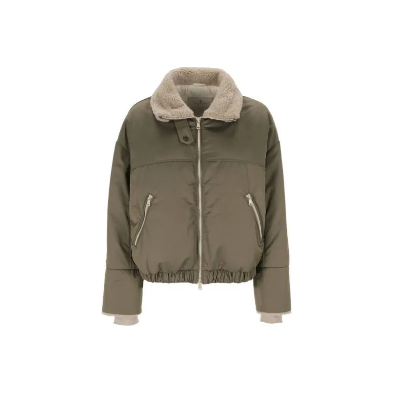 Brunello Cucinelli Zipped Padded Bomber Jacket-0