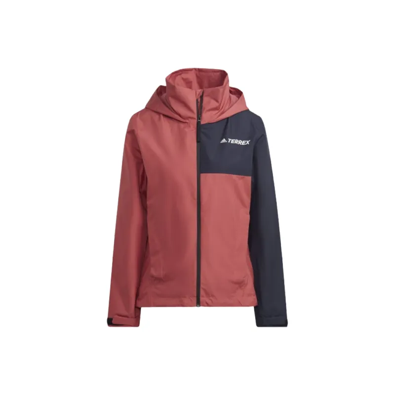 Adidas TERREX MULTI RAIN.RDY TWO-LAYER RAIN JACKET Jackets Coats Women's Magic Red/Legend Ink-0