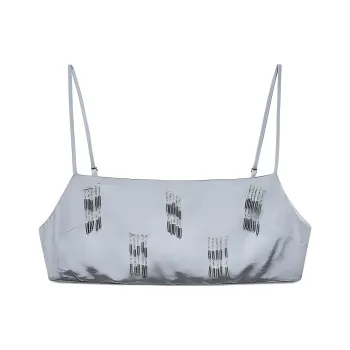 ZARA Strapless Top Women's Gray