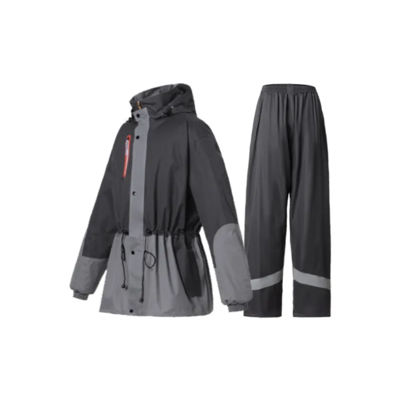 RAINFREEM Polyester Two Piece Raincoat Set-4