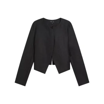 Agnes B. FW24 Jackets Coats Women's Dark Gray