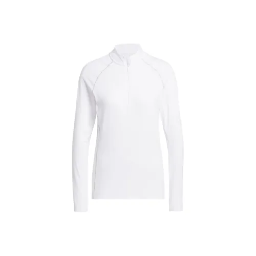 Adidas Free Shipping With AdiClub Ultimate365 Solid Quarter Zip Mock Polo Shirt