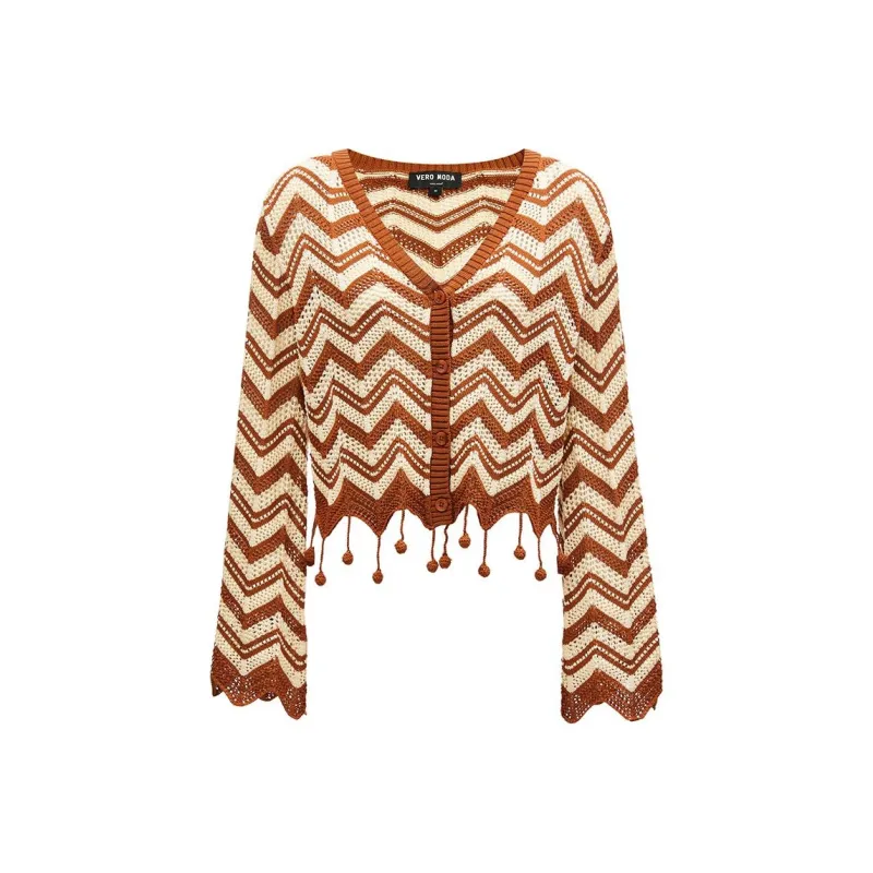 VERO MODA Knitwear Women's Ginger Shredded Brown-0