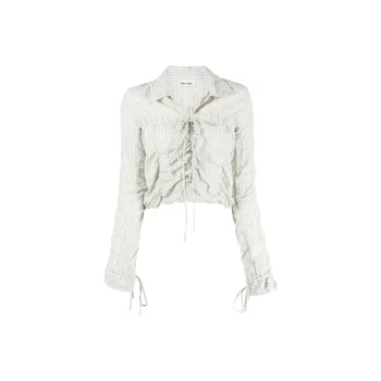 LOW CLASSIC Striped Ruched Shirt