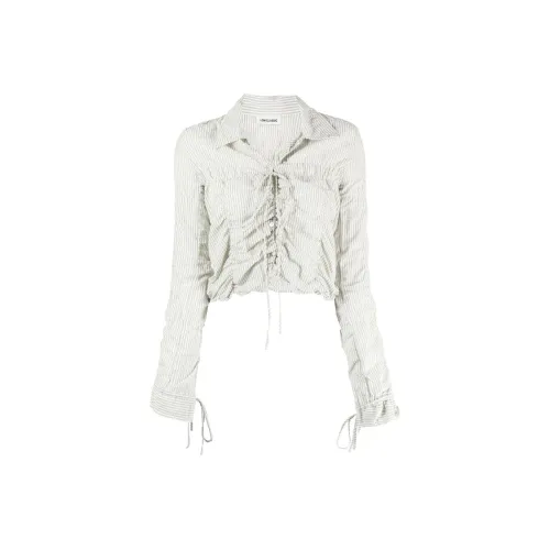 LOW CLASSIC Striped Ruched Shirt
