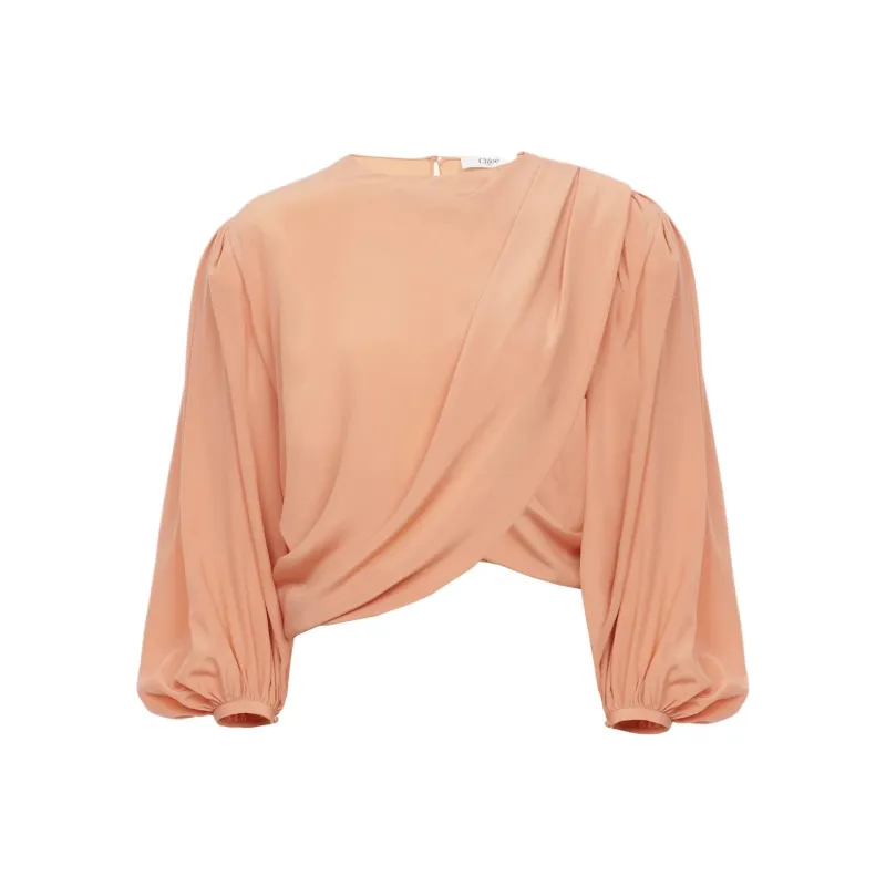 Chloé Draped detail Blouse-0
