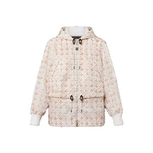 LOUIS VUITTON 1ABQ55 Monogram Flower Tile Short Parka