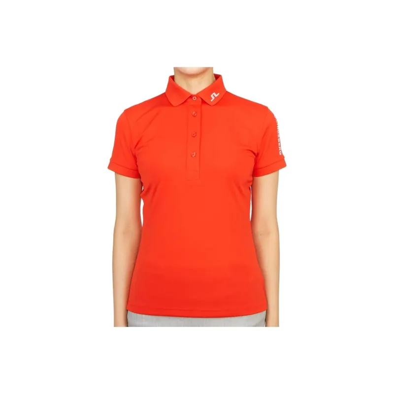 J.Lindeberg Polo Shirt Women's Orange Red-0