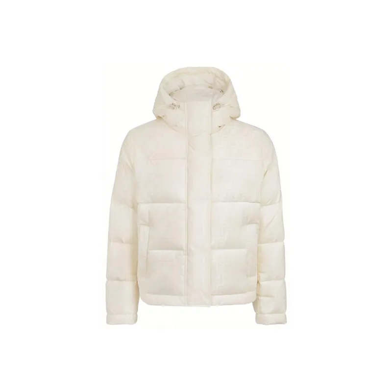 FENDI FW23 Tech Fabric Down Jacket Down Jacket Women's White-0