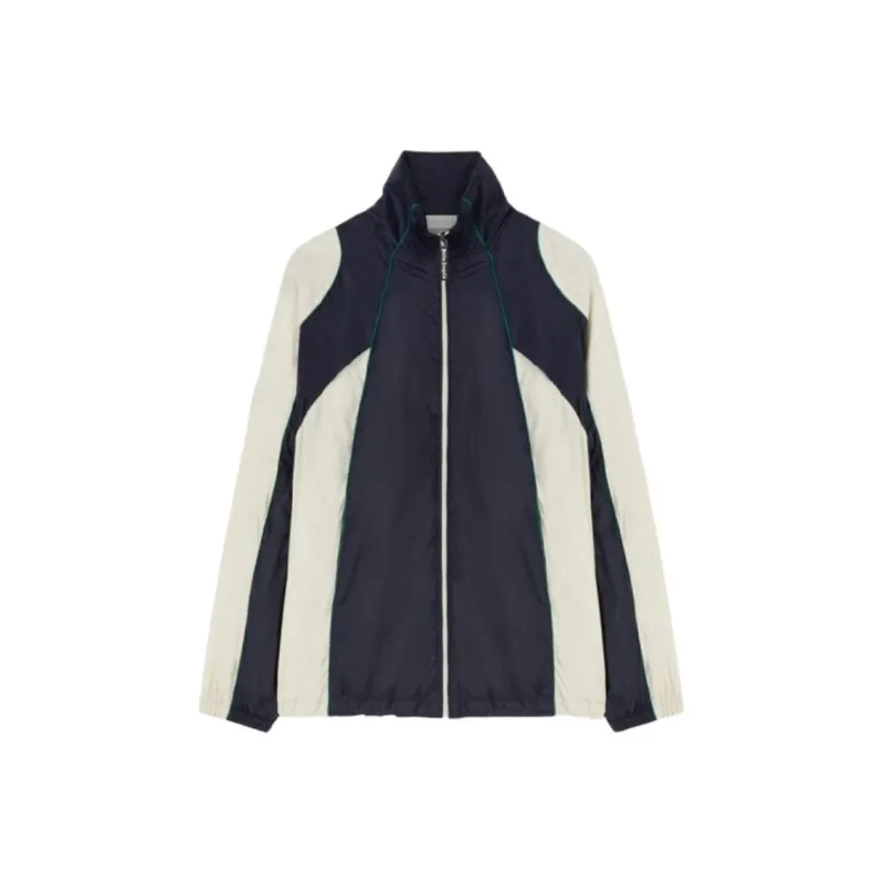PALM ANGELS Curved Logo Printed Zipped Windbreaker-0