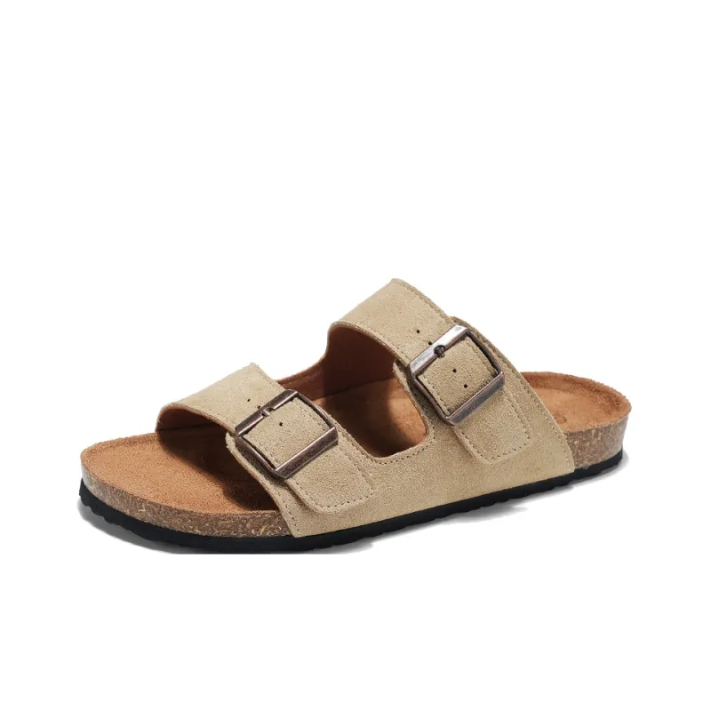 MESUCA Cork Sole Slip Resistant Slide Slippers Men's-0