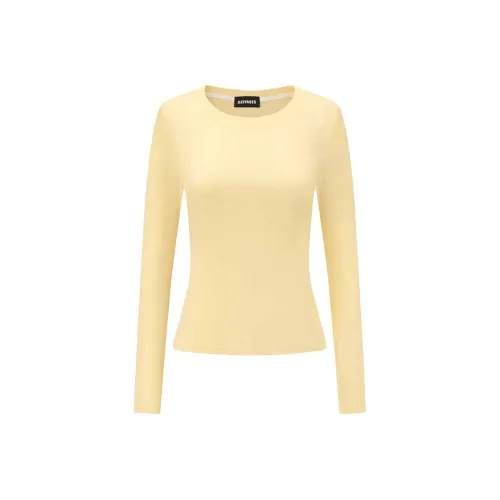 AXYPAGES T Shirt Women's Yellow