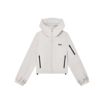 FILA MILANO Italian Luxury Sports Collection Jackets & Coats Women's Light Silver Gray